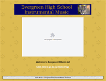 Tablet Screenshot of evergreenhsmusic.net
